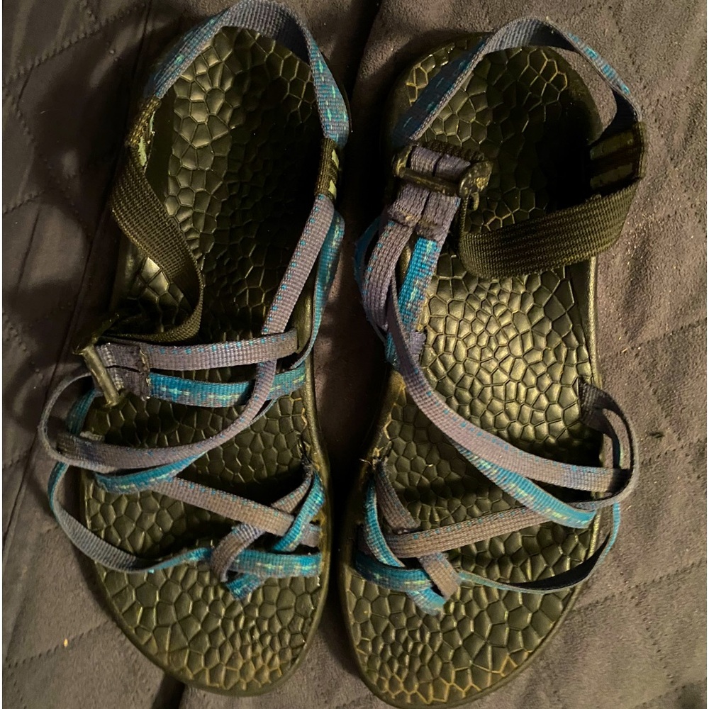 Blue women size 9 Chaco sandals